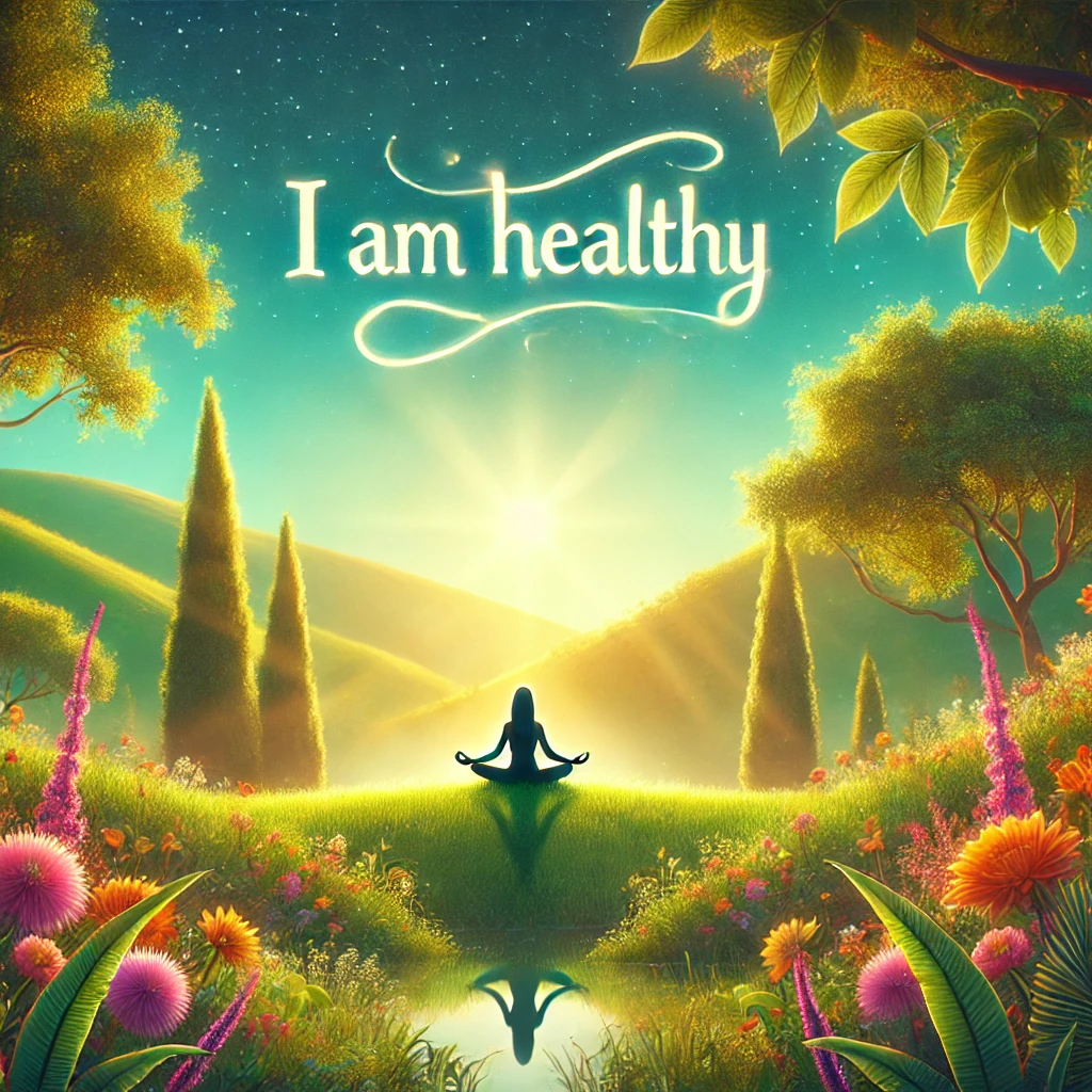 I am healty, positive Affirmationen, gesundheit, wohlbefinden.